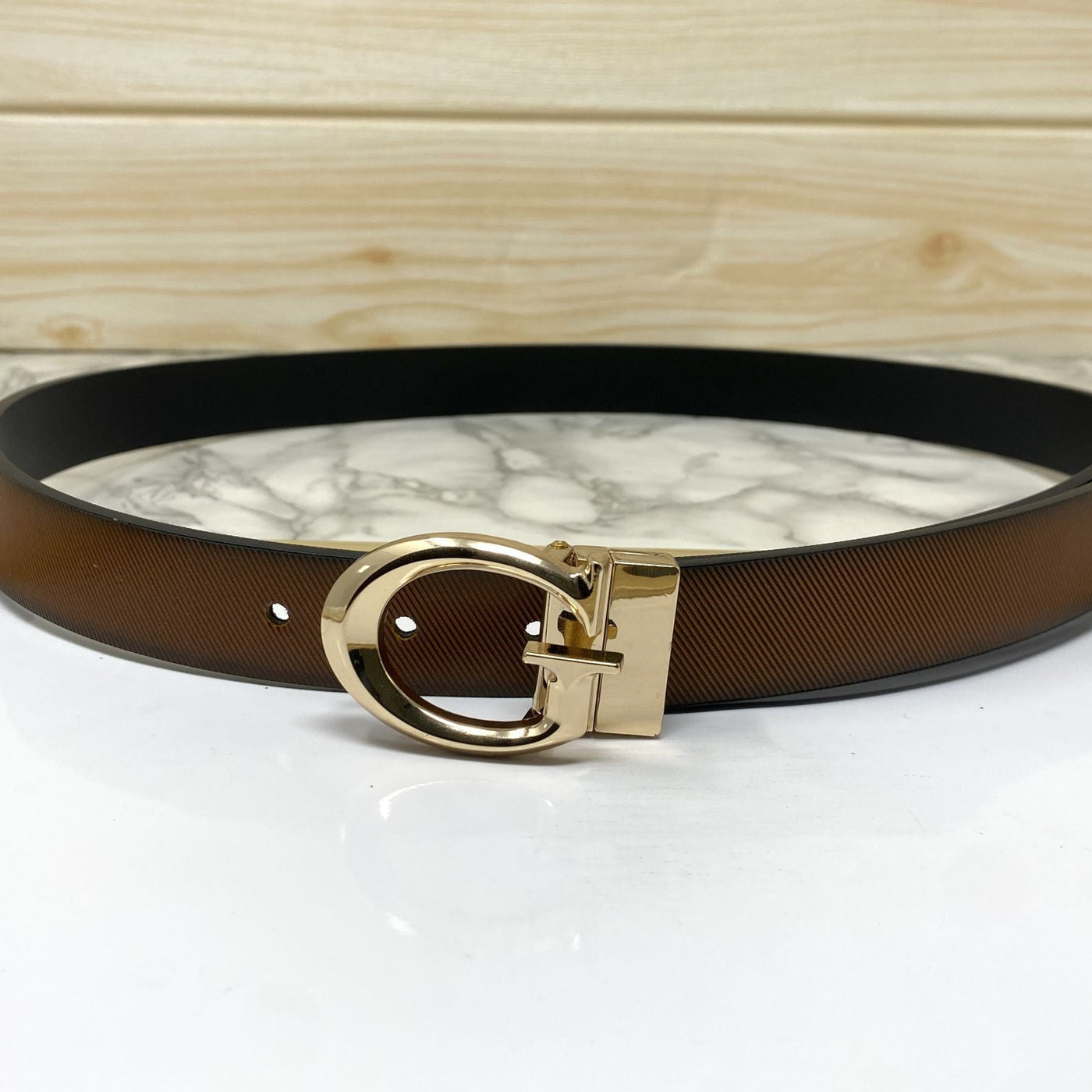 Small G Letter Reversible Strap Belt For Men-UniqueandClassy