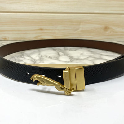 Small Jaguar Pattern Reversible Strap Belt -UniqueandClassy