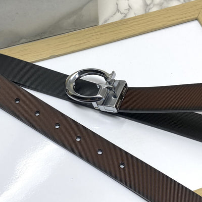 Small G Letter Reversible Strap Belt For Men-UniqueandClassy