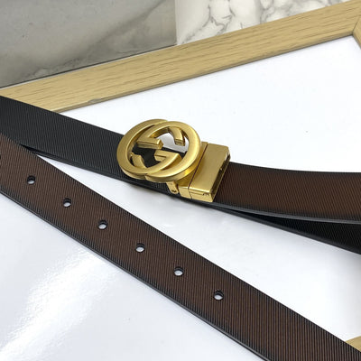 Classic Design Reversible Strap Belt For Men-UniqueandClassy