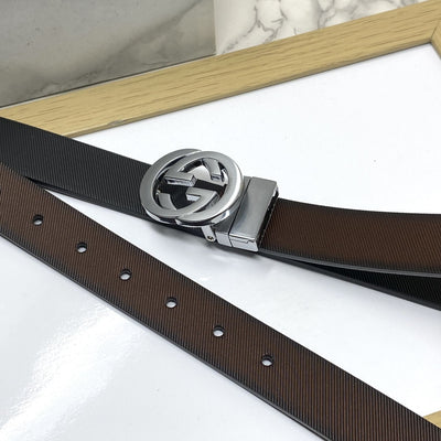 Classic Design Reversible Strap Belt For Men-UniqueandClassy