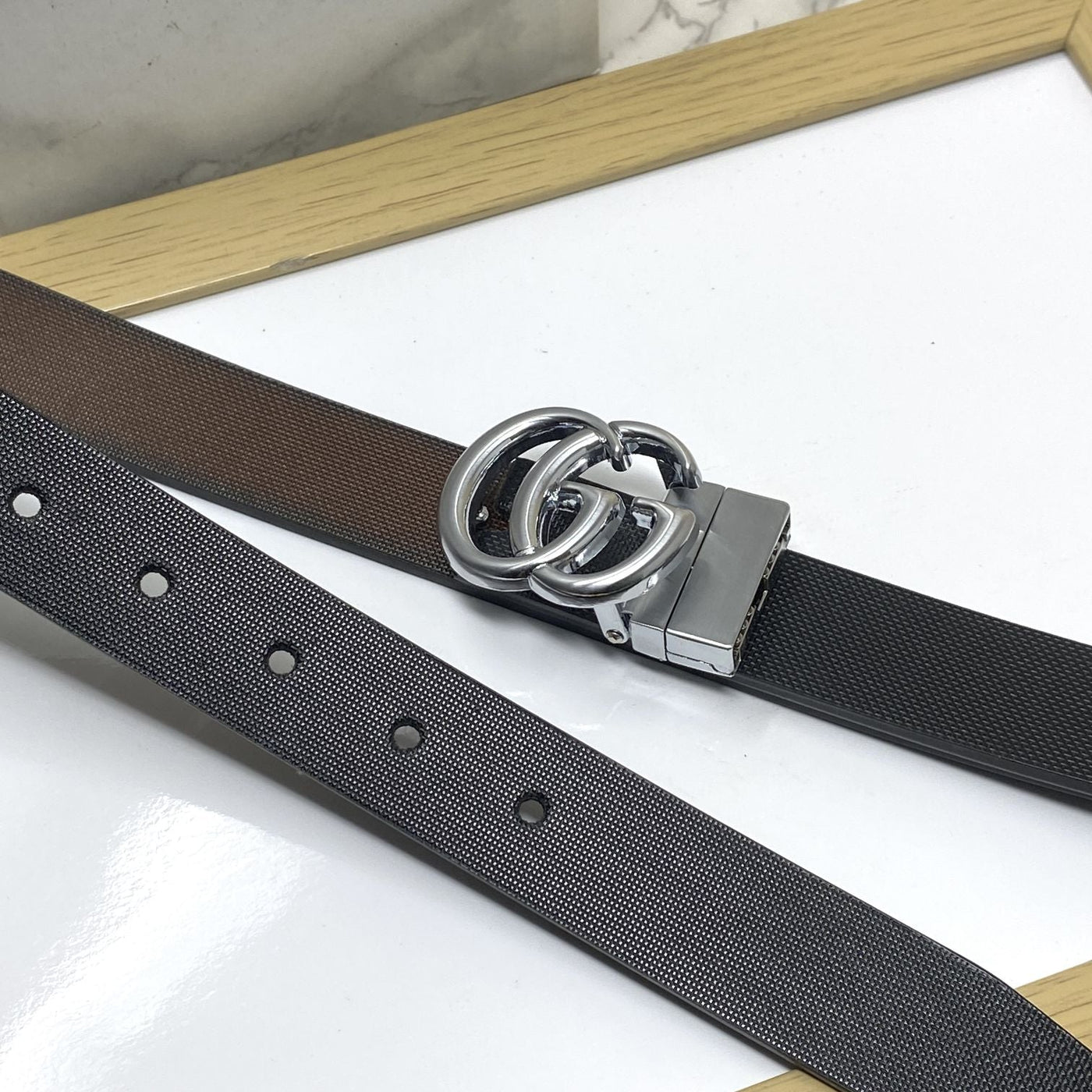 Classic Small GG Reversible Strap Belt -UniqueandClassy