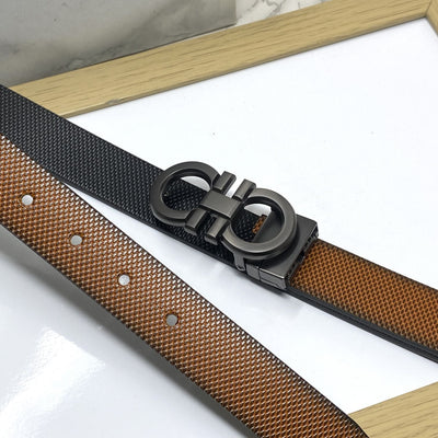 Small Design Formal and Casual Reversible Belt -UniqueandClassy