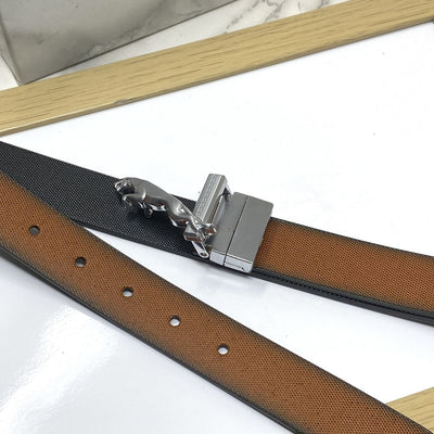 Small Jaguar Pattern Reversible Strap Belt -UniqueandClassy