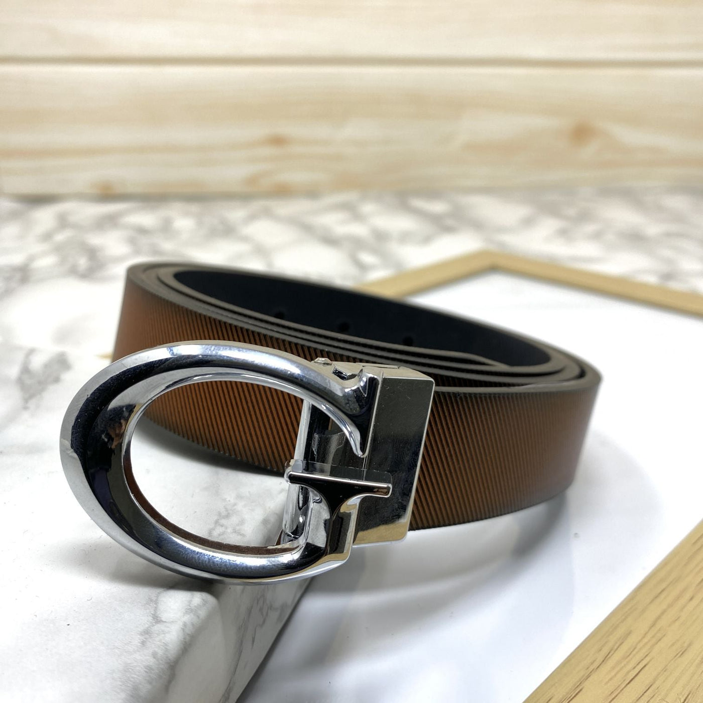 Small G Letter Reversible Strap Belt For Men-UniqueandClassy