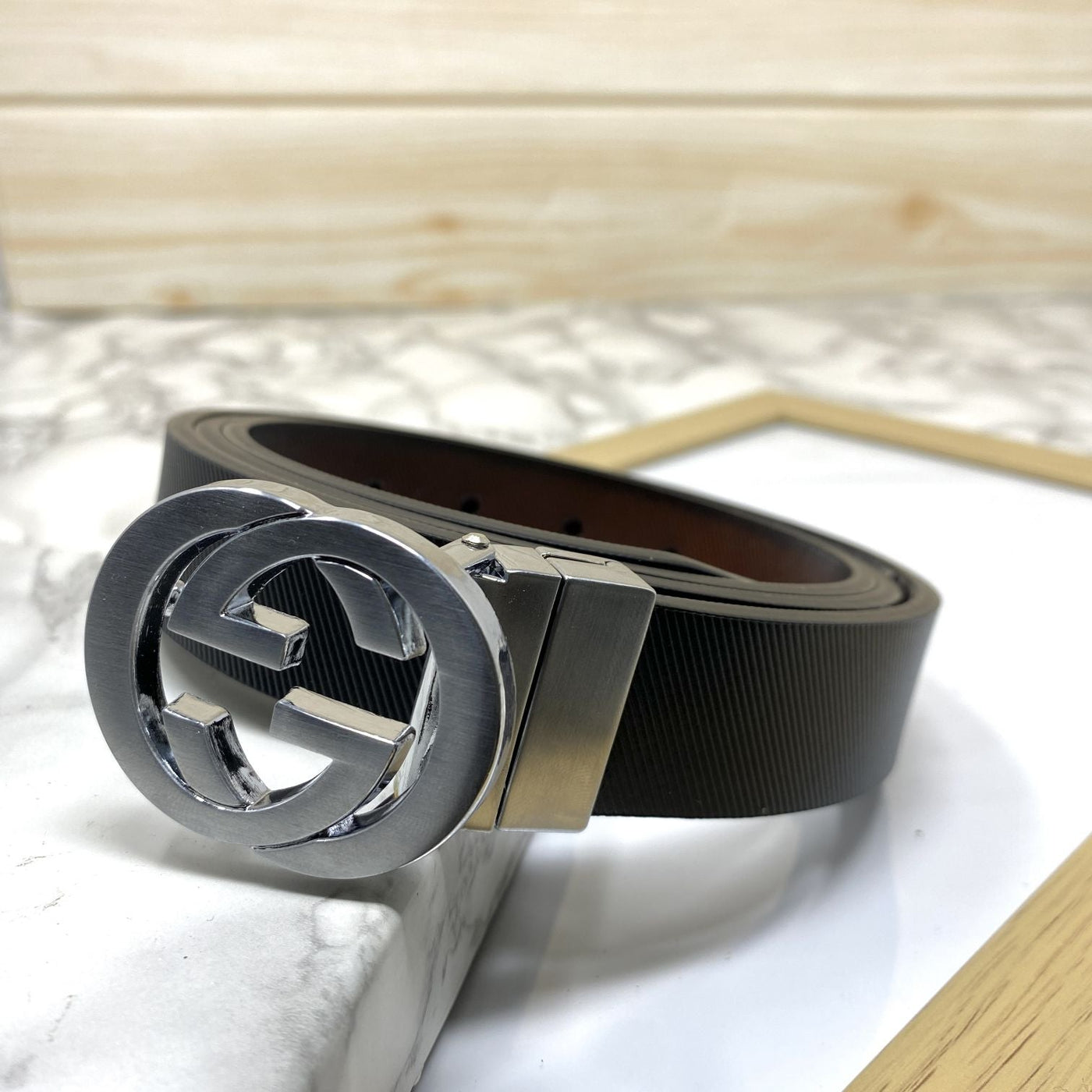 Classic Design Reversible Strap Belt For Men-UniqueandClassy