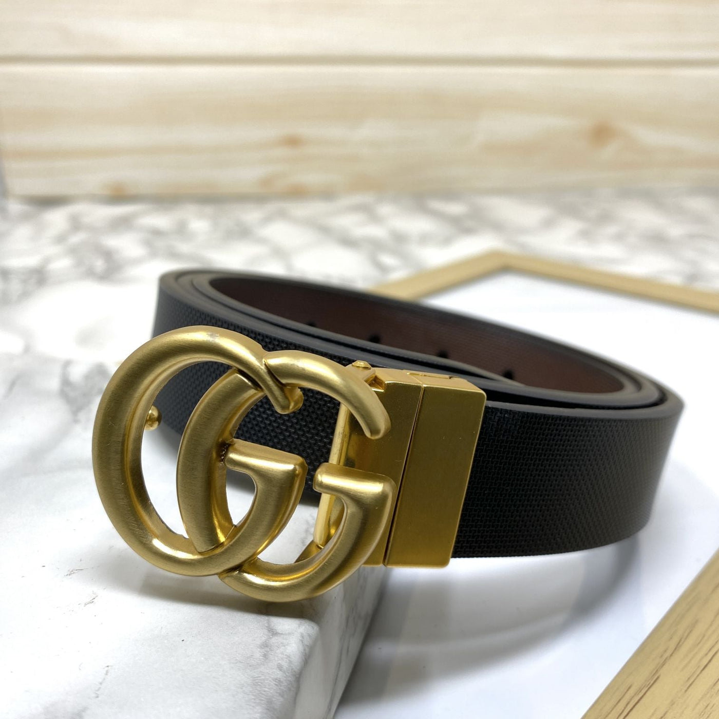 Classic Small GG Reversible Strap Belt -UniqueandClassy