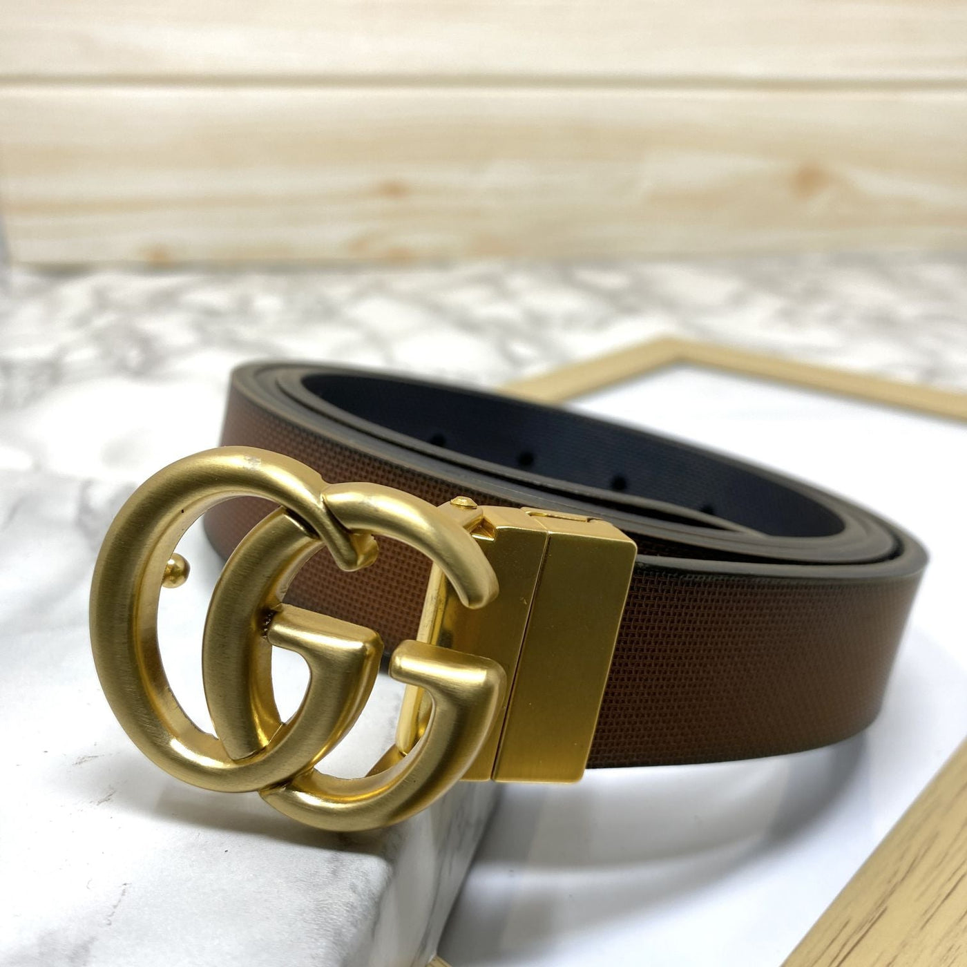 Classic Small GG Reversible Strap Belt -UniqueandClassy