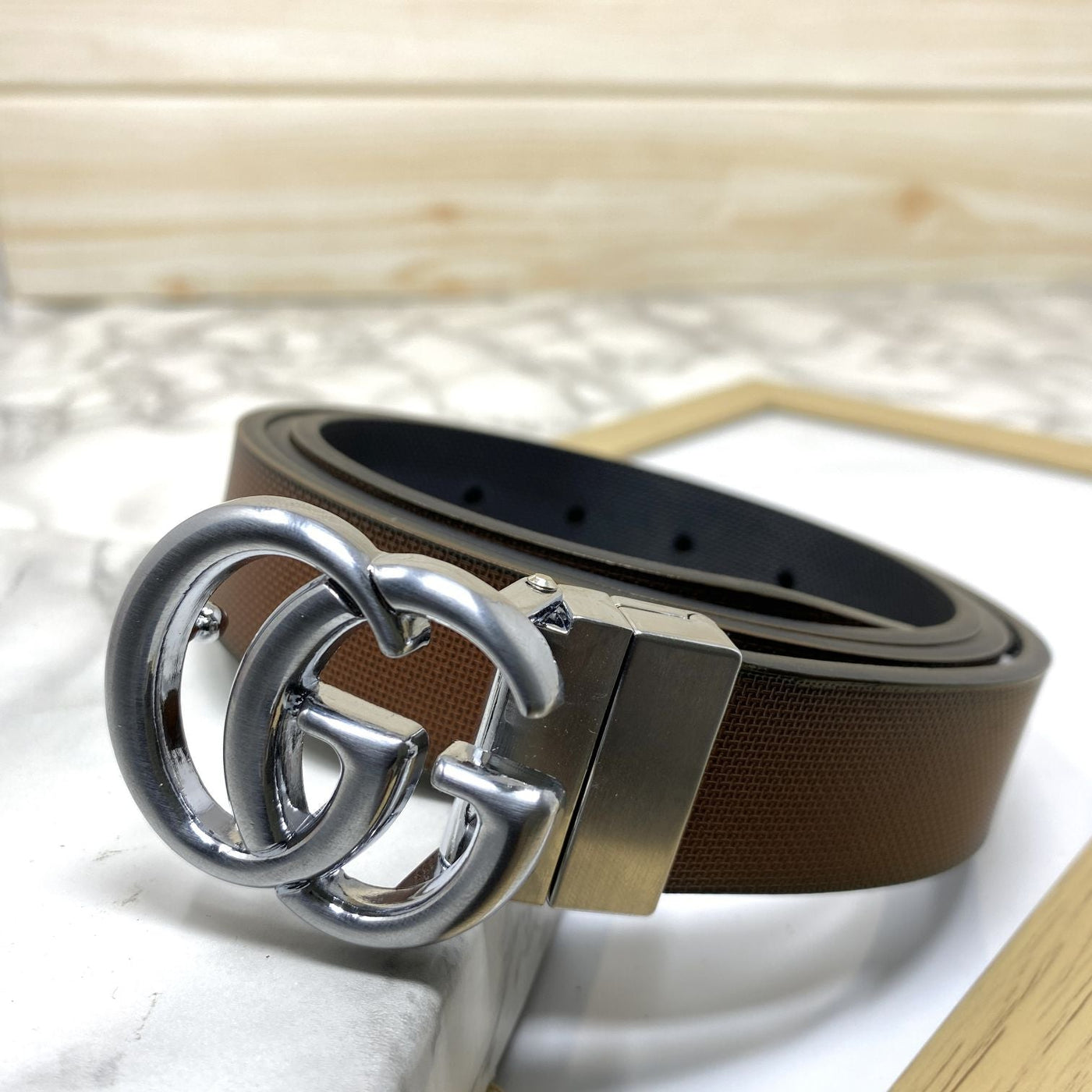 Classic Small GG Reversible Strap Belt -UniqueandClassy