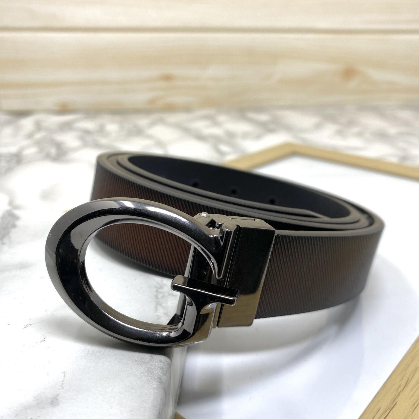 Small G Letter Reversible Strap Belt For Men-UniqueandClassy