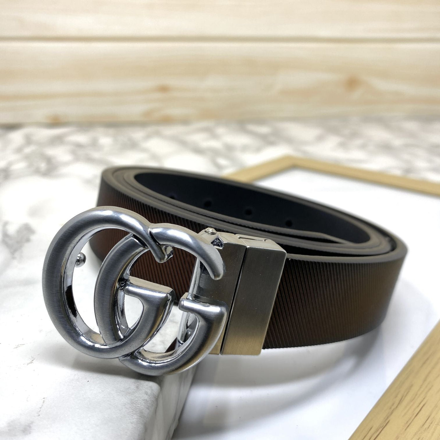 Classic Small GG Reversible Strap Belt -UniqueandClassy