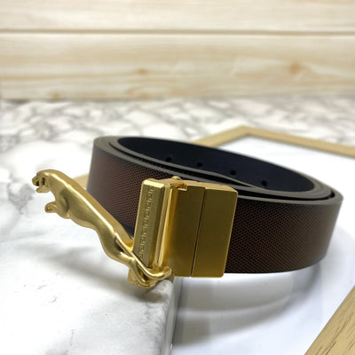 Small Jaguar Pattern Reversible Strap Belt -UniqueandClassy