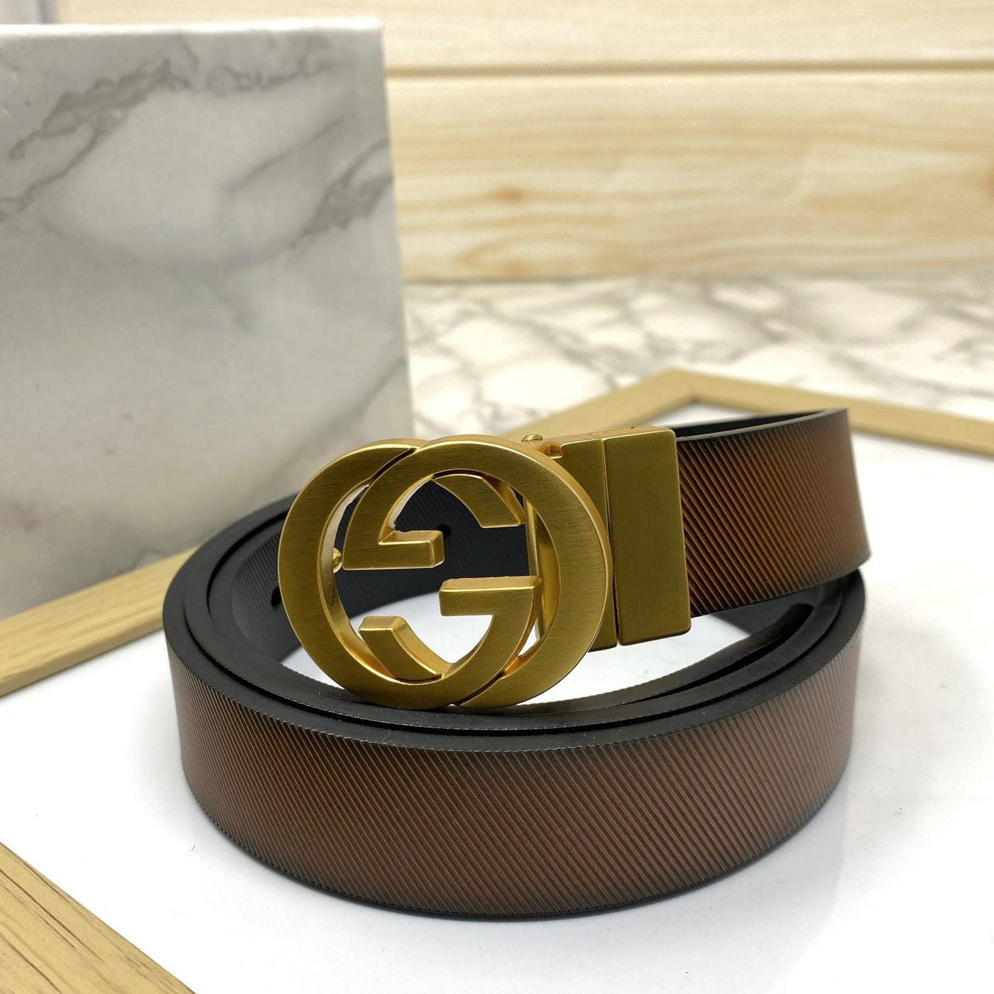 Classic Design Reversible Strap Belt For Men-UniqueandClassy