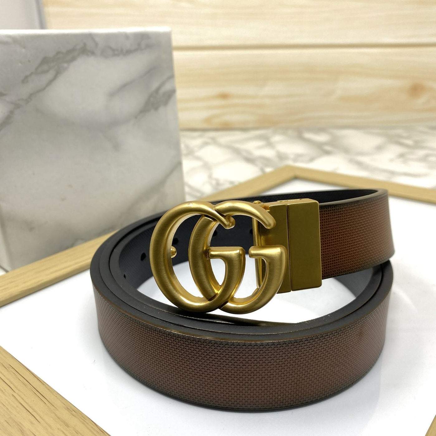 Classic Small GG Reversible Strap Belt -UniqueandClassy