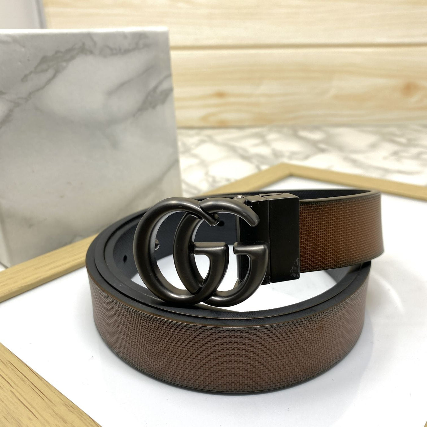 Classic Small GG Reversible Strap Belt -UniqueandClassy