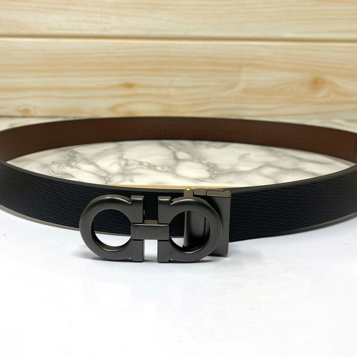 Trendy Small Design Reversible Strap Belt For Men-UniqueandClassy