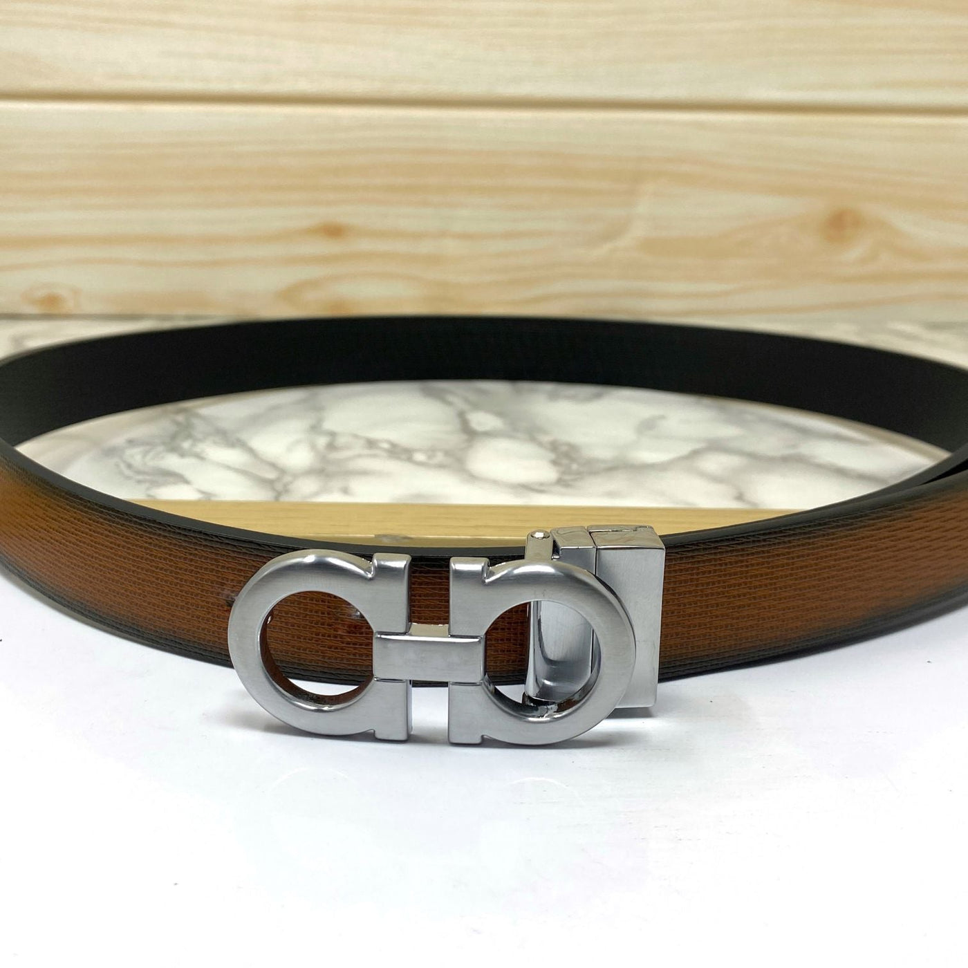 Trendy Small Design Reversible Strap Belt For Men-UniqueandClassy