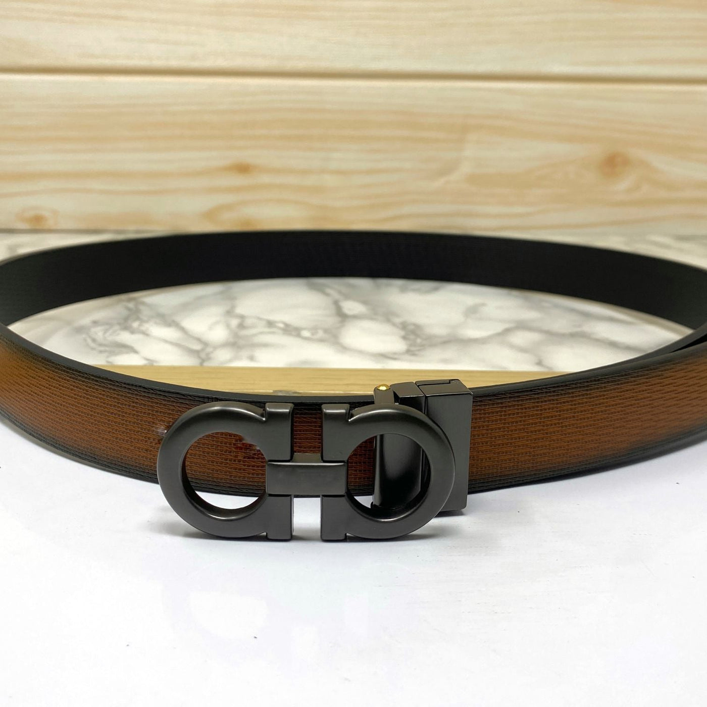 Trendy Small Design Reversible Strap Belt For Men-UniqueandClassy