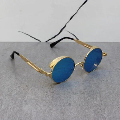 Emiway Bantai Round Aqua Blue Sunglasses For Men And Women-Unique and Classy