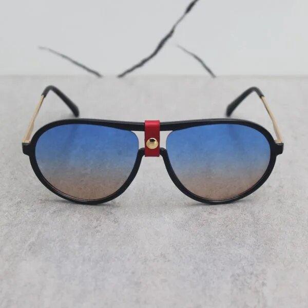Aviator Shape Blue Gradient Sunglasses For Men And Women-Unique and Classy