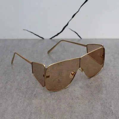 Sahil Khan Gold Brown Sunglasses For Men And Women-Unique and Classy