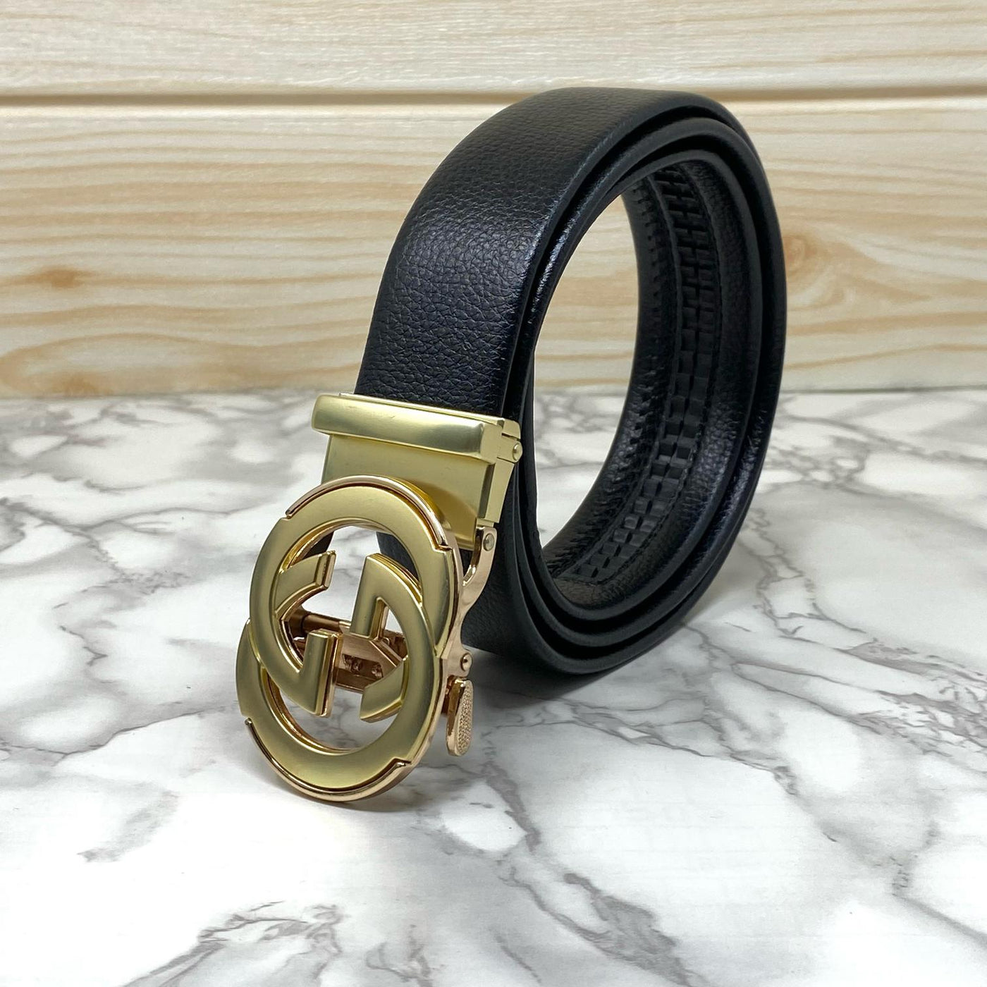 Double GG Shape High Quality Auto lock Belt For Men-Unique And Classy