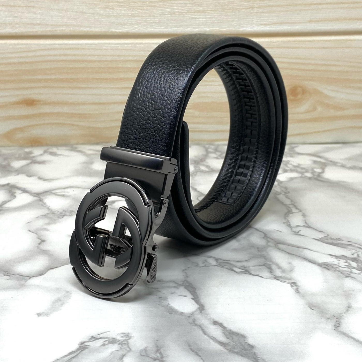 Double GG Shape High Quality Auto lock Belt For Men-Unique And Classy