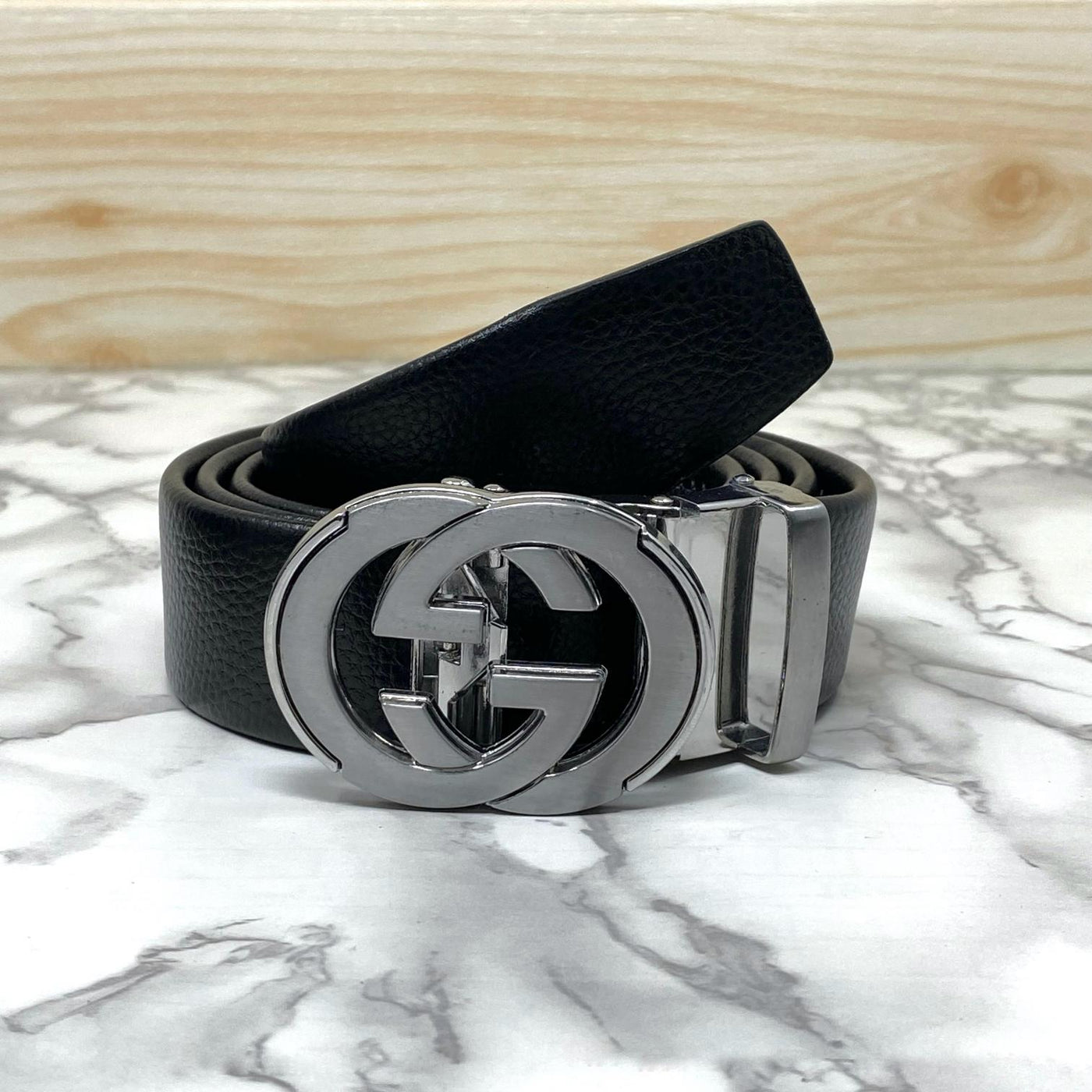 Double GG Shape High Quality Auto lock Belt For Men-UniqueandClassy