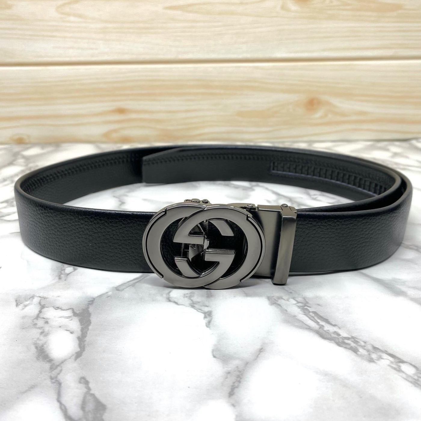 Double GG Shape High Quality Auto lock Belt For Men-UniqueandClassy