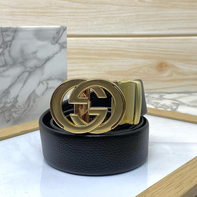 Double GG Shape High Quality Auto lock Belt For Men-Unique And Classy