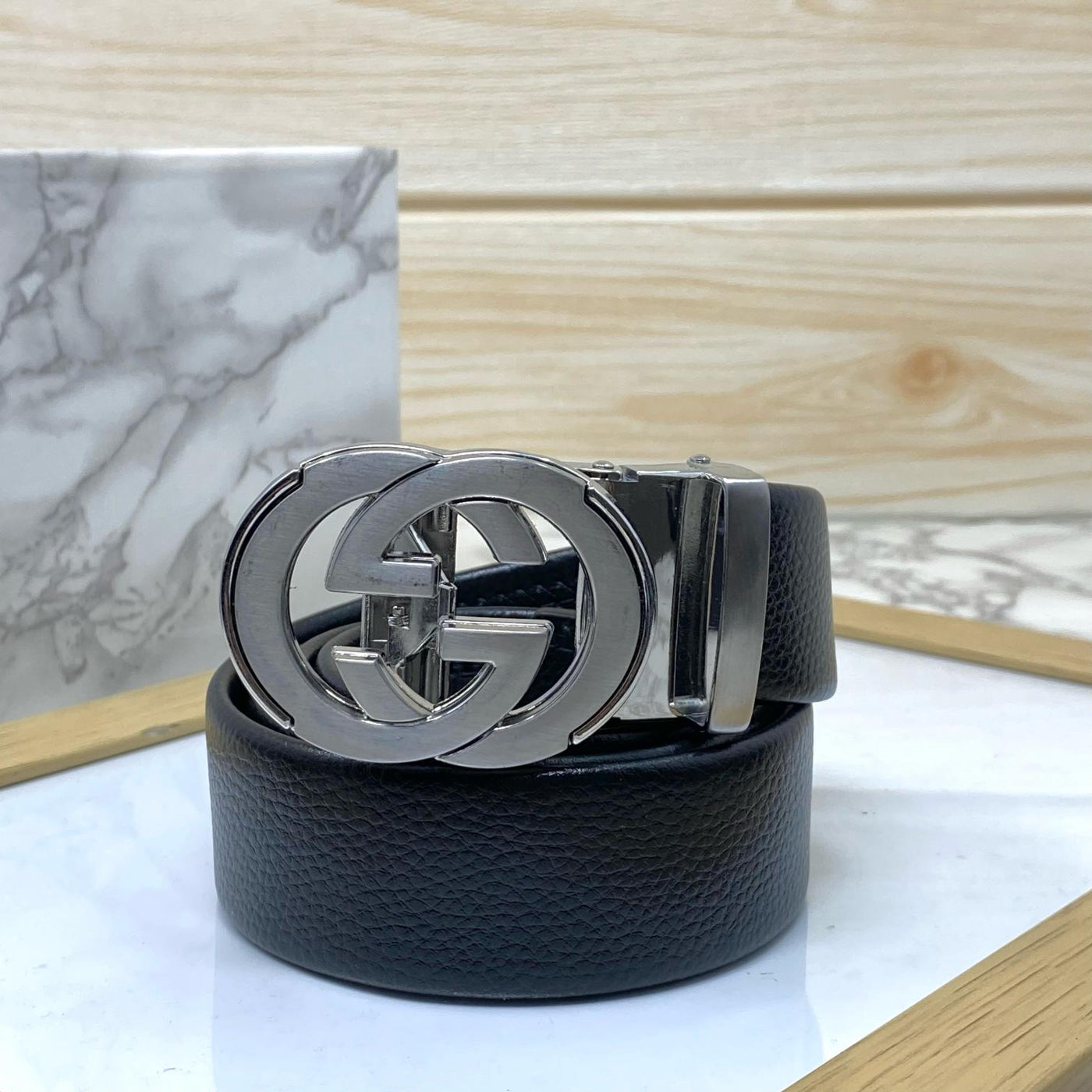 Double GG Shape High Quality Auto lock Belt For Men-Unique And Classy