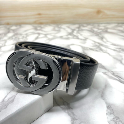 Double GG Shape High Quality Auto lock Belt For Men-UniqueandClassy