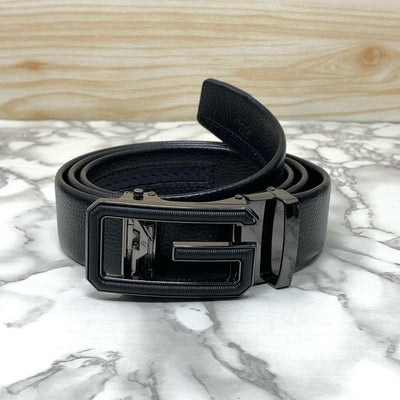 Single G Shape Two Tone Formal Belt For Men-UniqueandClassy