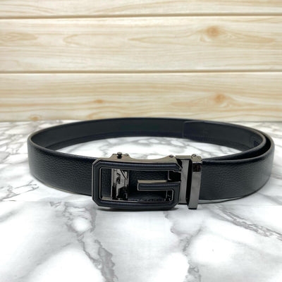 Single G Shape Two Tone Formal Belt For Men-UniqueandClassy