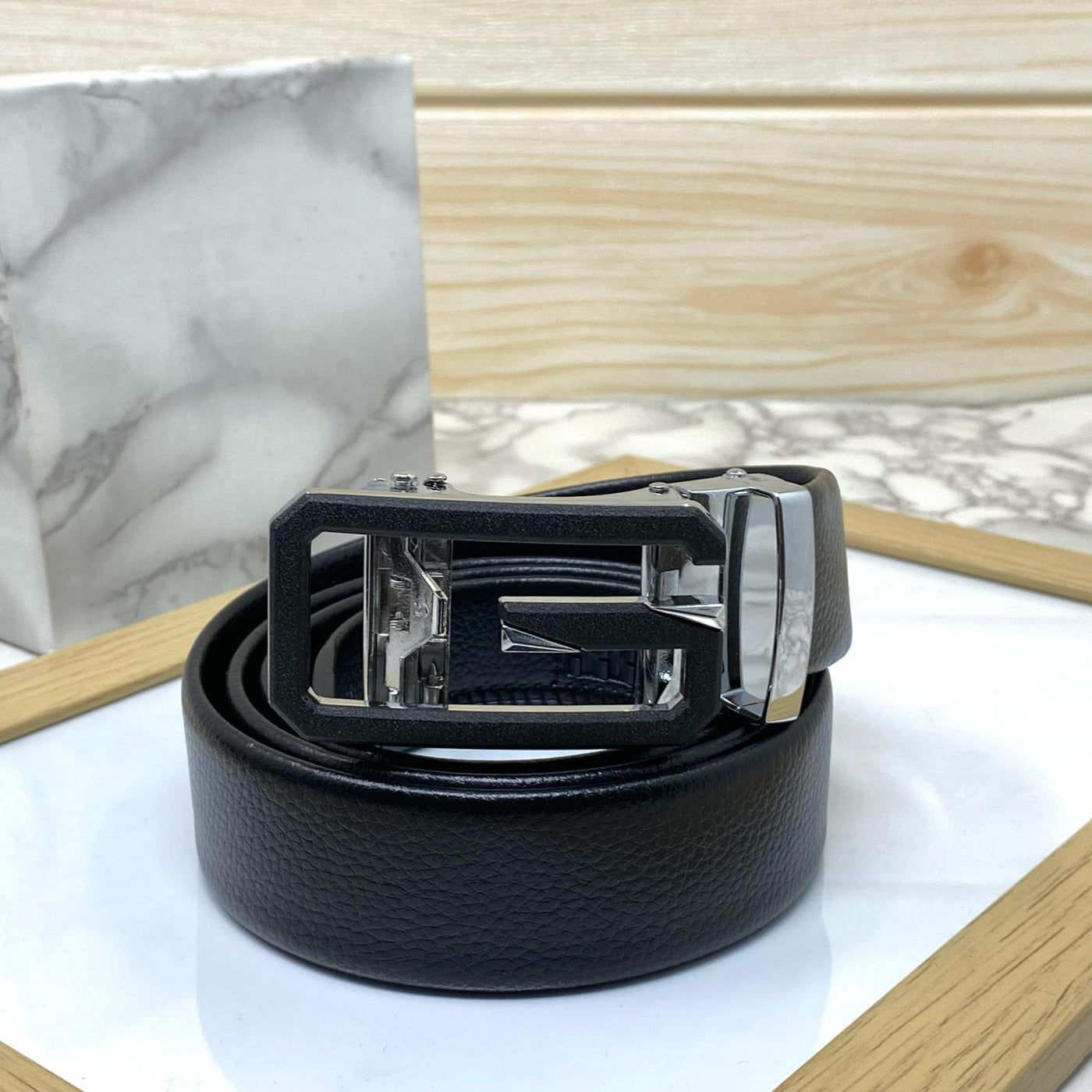 Single G Shape Fashionable Formal Belt For Men-UniqueandClassy