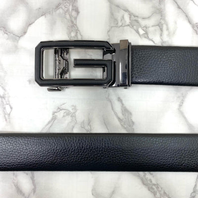 Single G Shape Two Tone Formal Belt For Men-UniqueandClassy