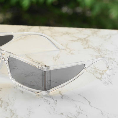 Robotics Mirror Edition Slit Sunglasses For Men And Women-Unique and Classy