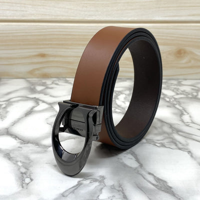 Classy Curve C Design Casual  Genuine Leather Belt-UniqueandClassy