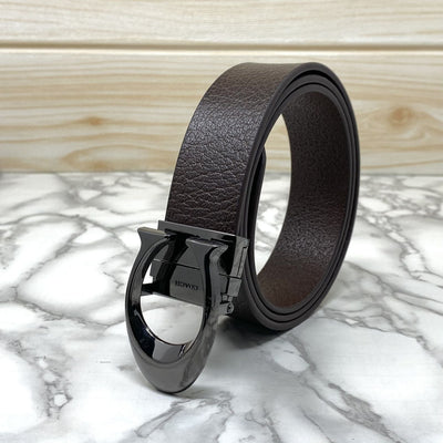 Classy Curve C Design Casual  Genuine Leather Belt-UniqueandClassy