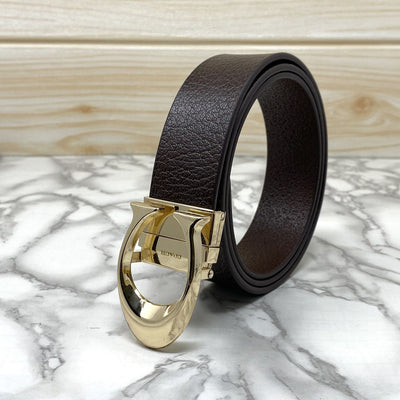 Classy Curve C Design Casual  Genuine Leather Belt-UniqueandClassy