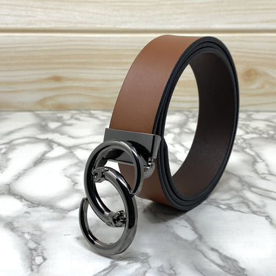 Classic Jaguar Design Leather Strap Belt-UniqueandClassy