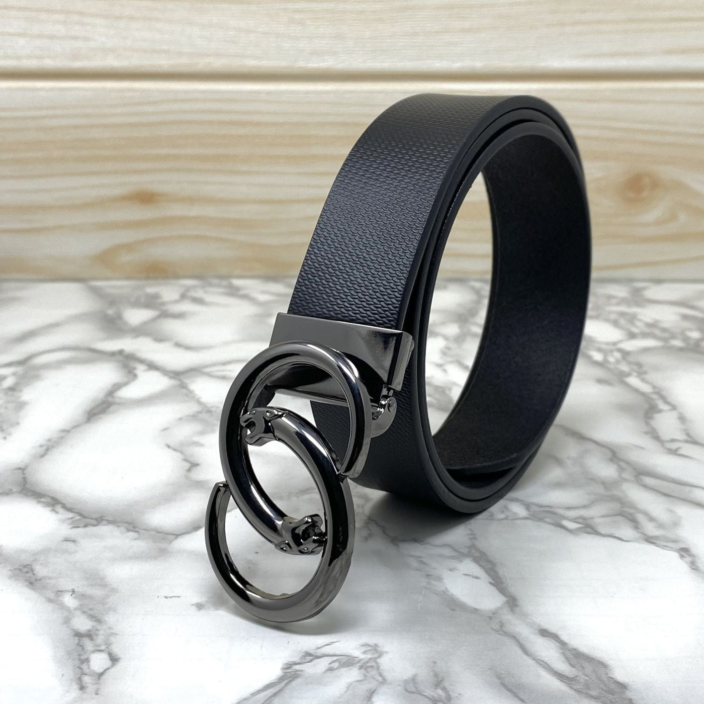 Classic Jaguar Design Leather Strap Belt-UniqueandClassy