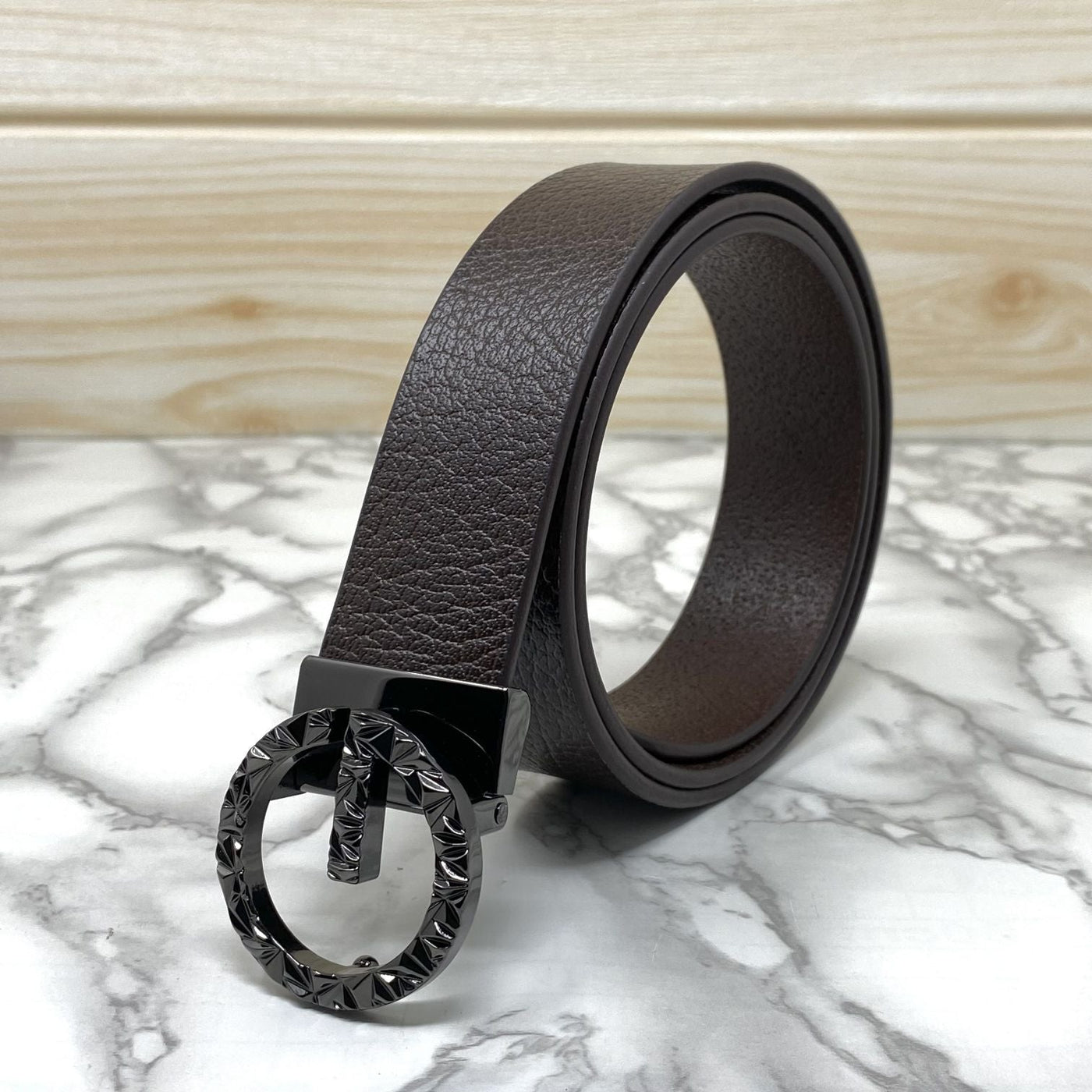 Premium Shiny G-letter Design Formal Leather Belt-UniqueandClassy