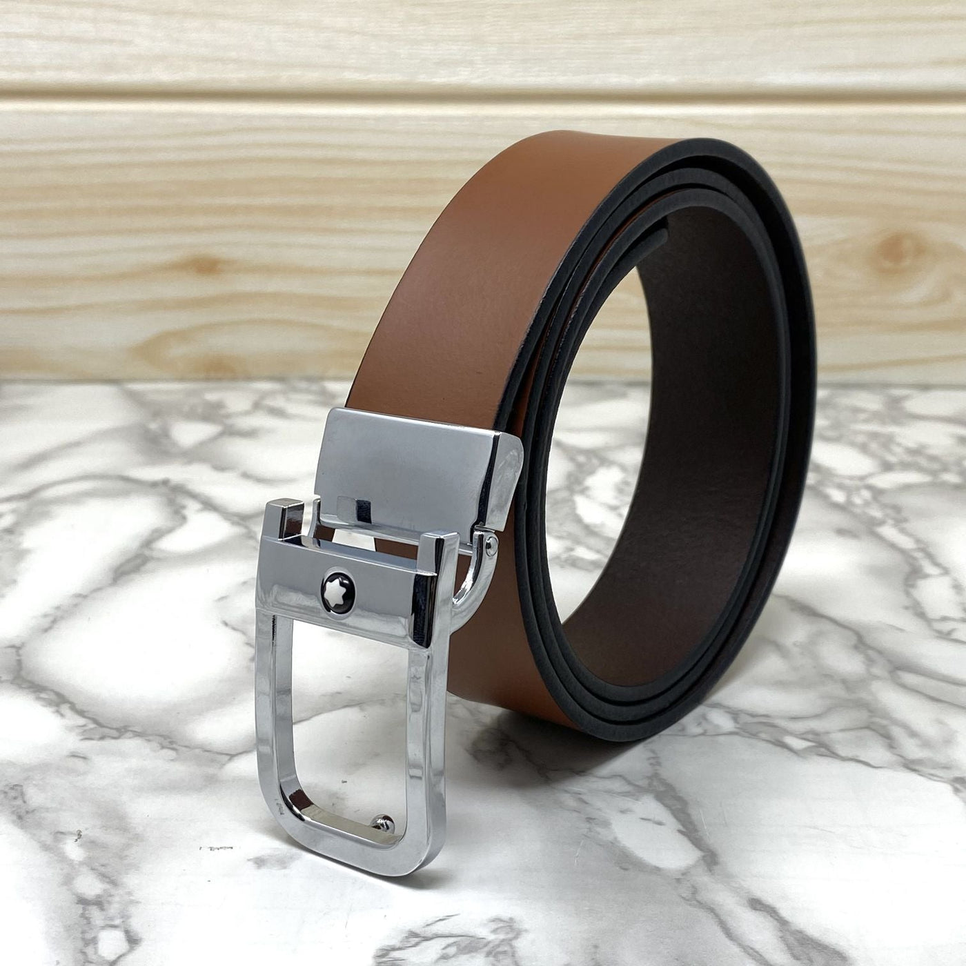 Casual U-Shape Leather Strap Belt For Men-UniqueandClassy