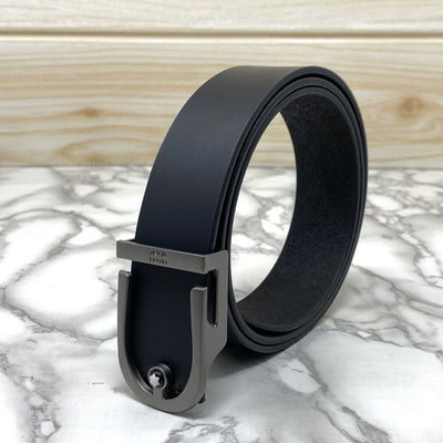 U-Shape Signature Formal Leather Strap Belt-UniqueandClassy