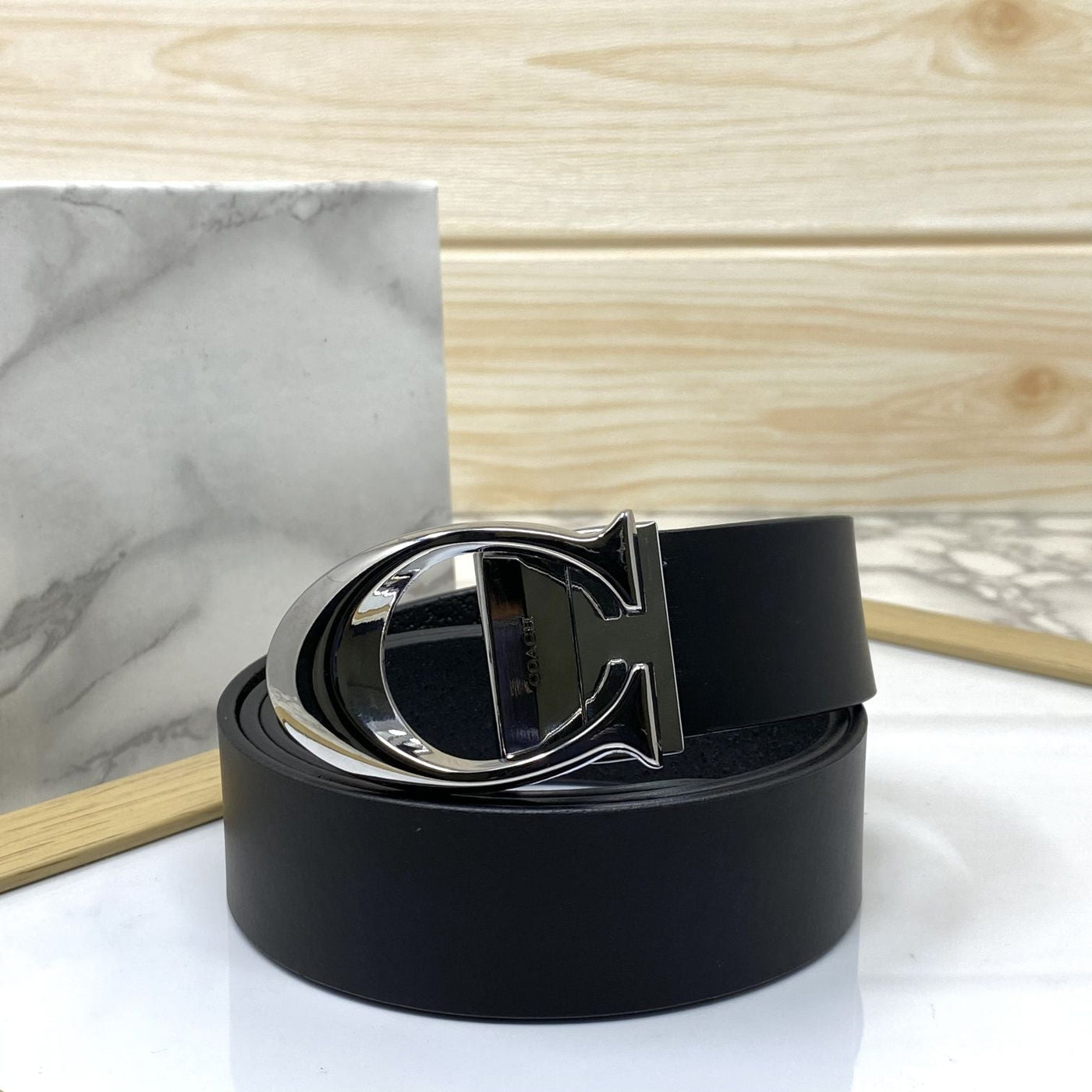 Classy Curve C Design Casual  Genuine Leather Belt-UniqueandClassy