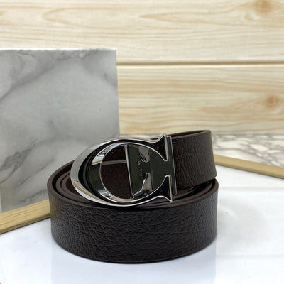 Classy Curve C Design Casual  Genuine Leather Belt-UniqueandClassy