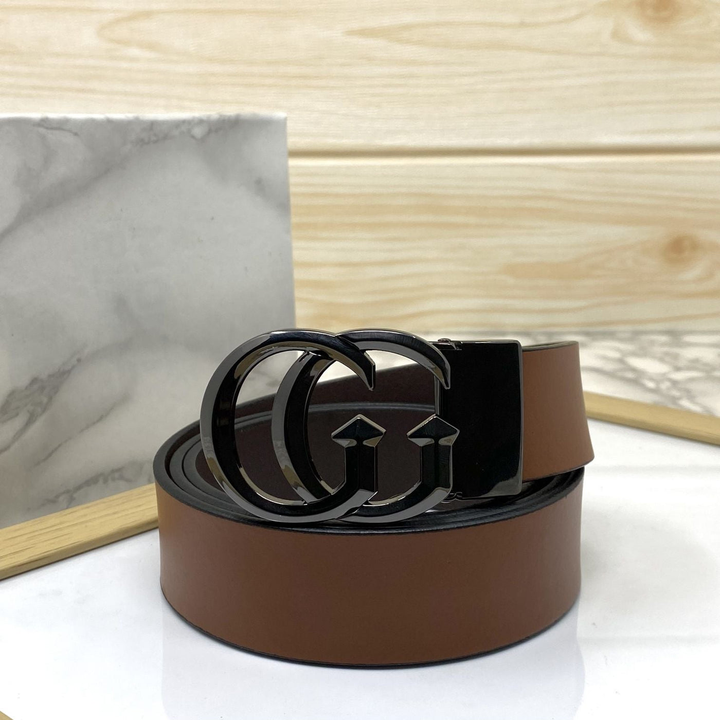 Stylish New Arrival GG Letter Pure Leather Belt-UniqueandClassy