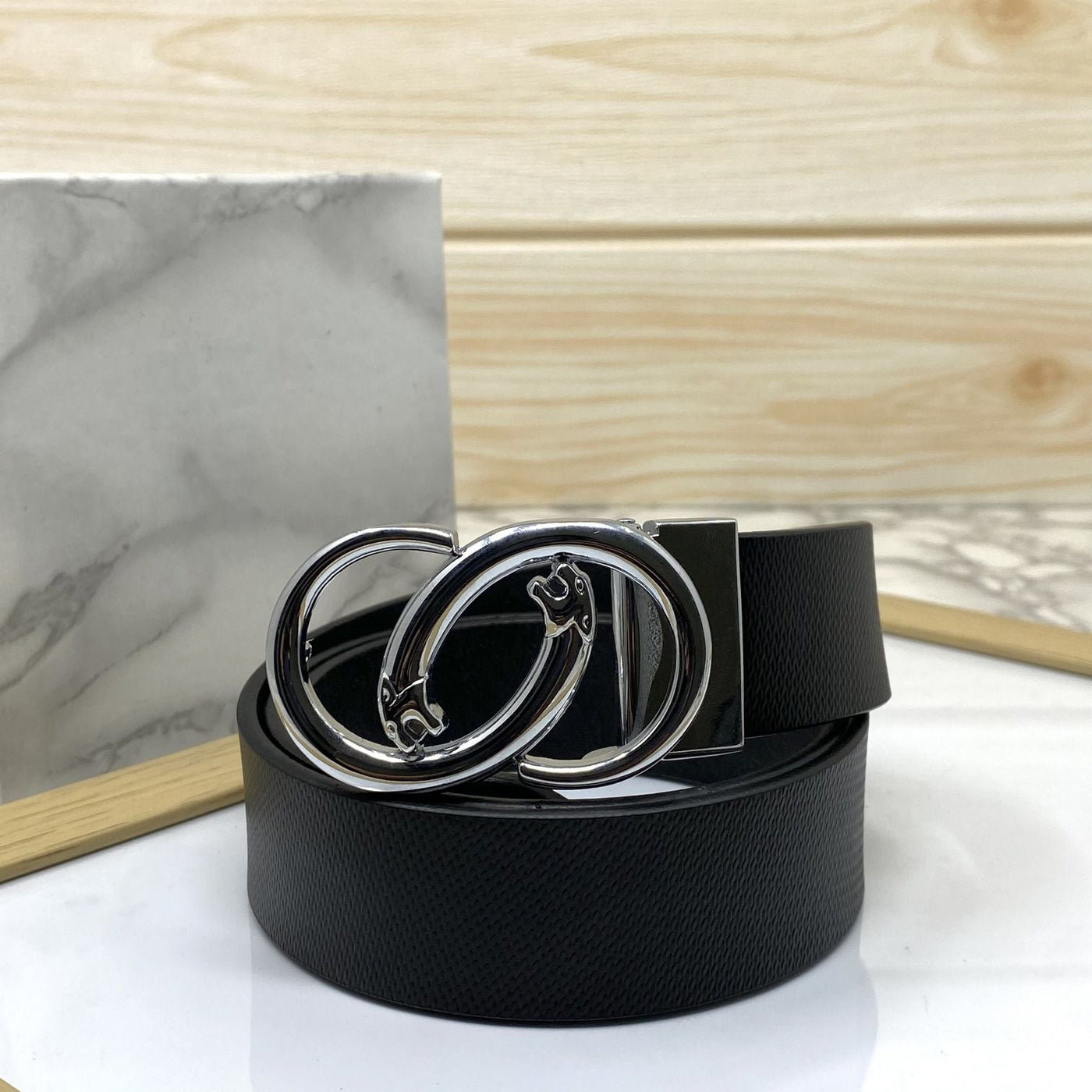 Classic Jaguar Design Leather Strap Belt-UniqueandClassy