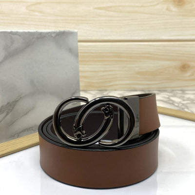 Classic Jaguar Design Leather Strap Belt-UniqueandClassy